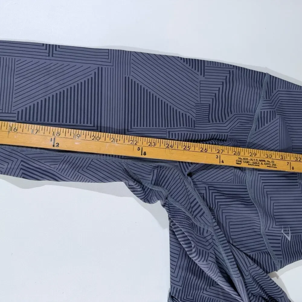 Gymshark Women’s High-Waisted Leggings Size Small Gray/blue Geometric Activewear